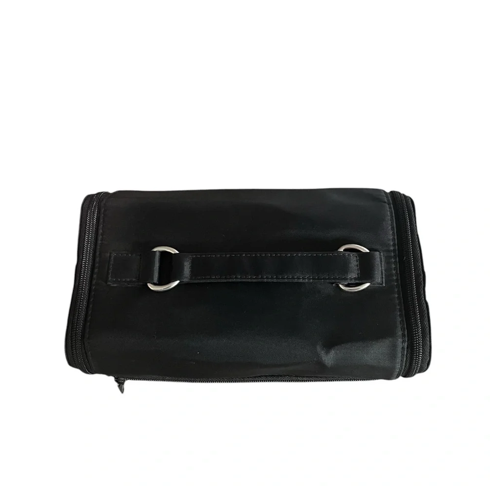 Christian Dior Black Nylon Makeup Pouch with Handle